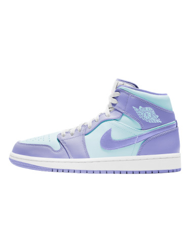 Sneakers Jordan 1 Mid Purple Aqua 554724-500 Violet