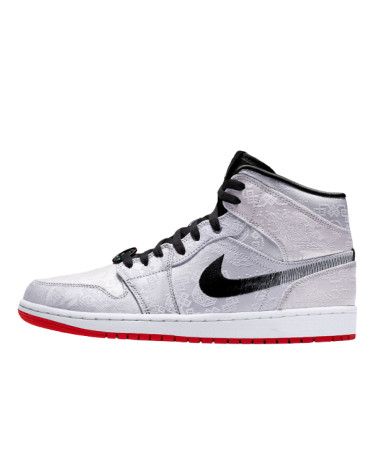 Sneakers Jordan 1 Mid SE Fearless Edison Chen CLOT CU2804-100 Grey