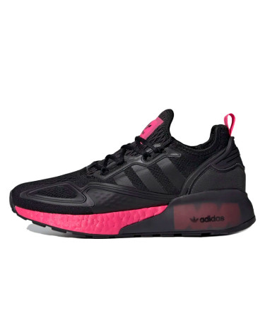 Кросівки Adidas ZX 2K Boost Core Black Shock Pink FV8986 Різнокольорові