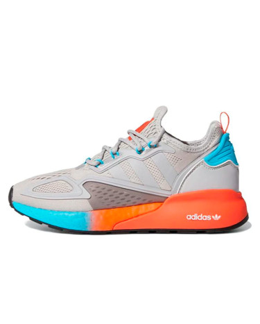 Кросівки Adidas ZX 2K Boost Grey Two Signal Cyan FY0606 Сірий, Різнокольорові
