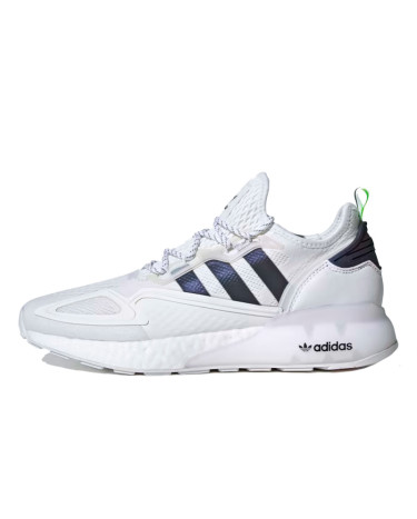 Кросівки Adidas ZX 2K Boost White Iridescent Core Black FX8489 Білий/синій