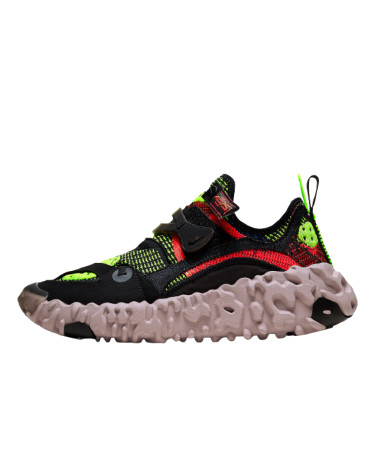 Sneakers Nike ISPA OverReact FlyKnit Black Red Volt CD9664-001 Multicolored