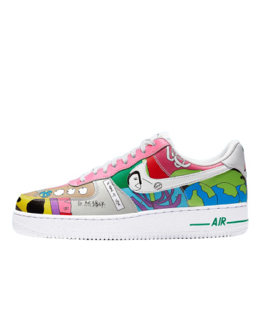 Sneakers Nike Air Force 1 Flyleather Ruohan Wang CZ3990-900 Multicolored