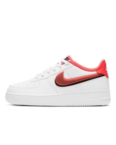 Кросівки Nike Air Force 1 LV8 Double Swoosh White Bright Crimson CW1574-101 Білий/червоний