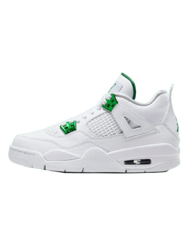Кроссовки Jordan 4 Retro Metallic Green CT8527-113 Белый/зеленый