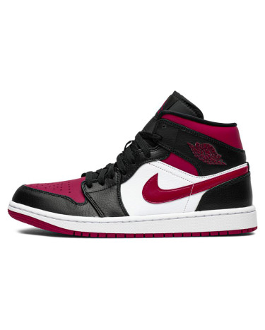 Sneakers Jordan 1 Mid Bred Toe 554724-066 Burgundy, Multicolored