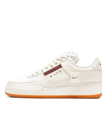 Кроссовки Nike Air Force 1 Type Light Ivory-Earth Brown CJ1281-100 Бежевый