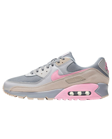 Кроссовки Nike Air Max 90 Vast Grey Pink CW7483-001 Разноцветные
