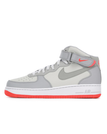 Sneakers Nike Air Force 1 Mid Pure Platinum Wolf Grey Bright Crimson 315123-030 Grey