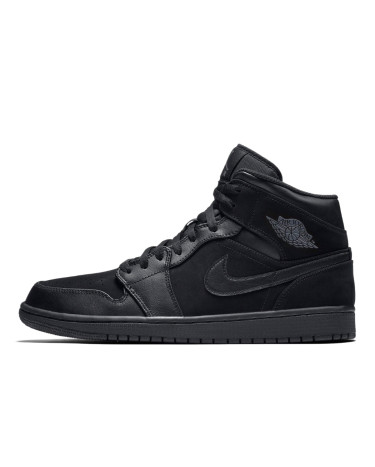 Кросівки Jordan 1 Mid Triple Black 554724-050 Чорний