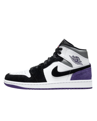 Кроссовки Jordan 1 Mid SE Varsity Purple 852542-105 Разноцветные