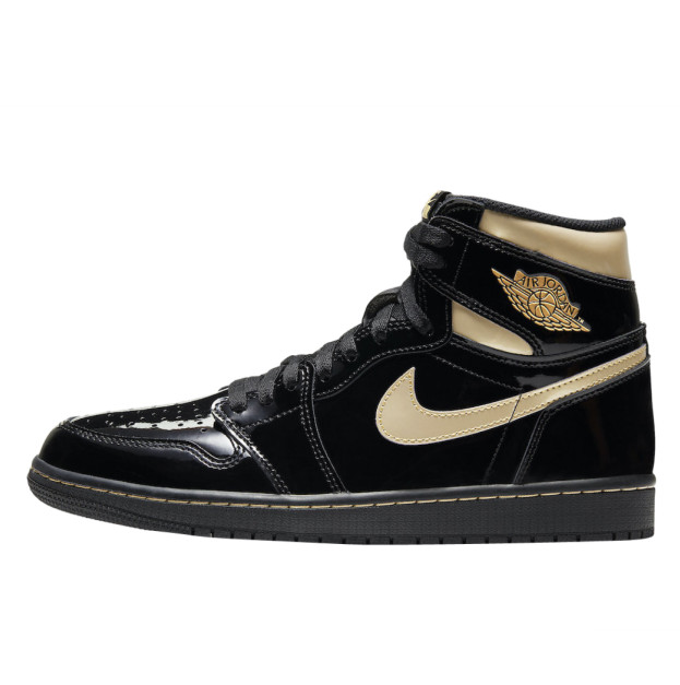 Jordan 1 Retro High Black Metallic Gold 555088-032