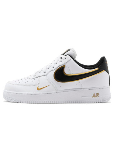 Sneakers Nike Air Force 1 Low '07 Double Swoosh White Metallic Gold DA8481-100 Black/white