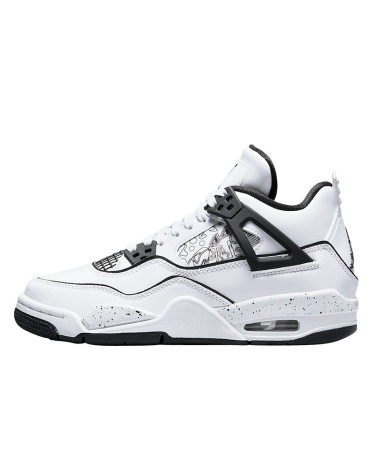 Sneakers Jordan 4 Retro DIY DC4101-100 Black/white