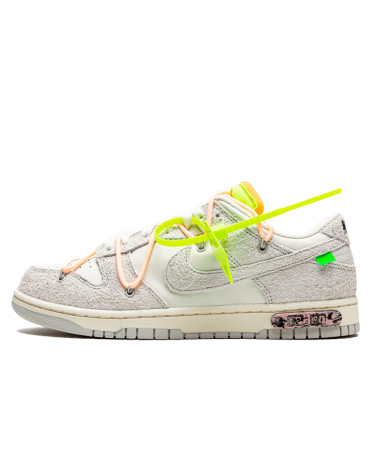 Кросівки Nike Dunk Low Off-White Lot 12 of 50 DJ0950-100 Білий/сірий