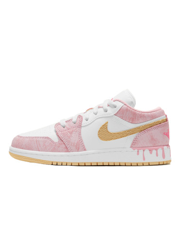 Кросівки Jordan 1 Low Arctic Punch CW7104-601 Білий/рожевий