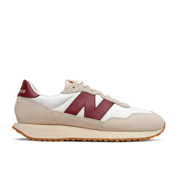 New Balance 237 White Burgundy MS237SB