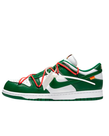 Кросівки Nike Dunk Low Off-White Pine Green CT0856-100 Зелений
