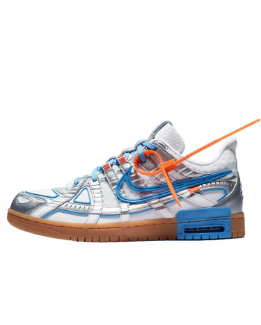Кроссовки Nike Air Rubber Dunk Off-White UNC CU6015-100 Серый/синий