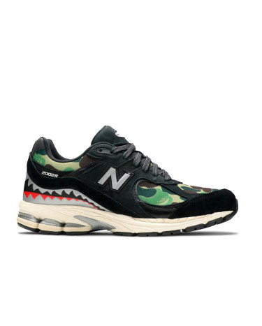 Кроссовки New Balance 2002R BAPE Black M2002RBF Разноцветные