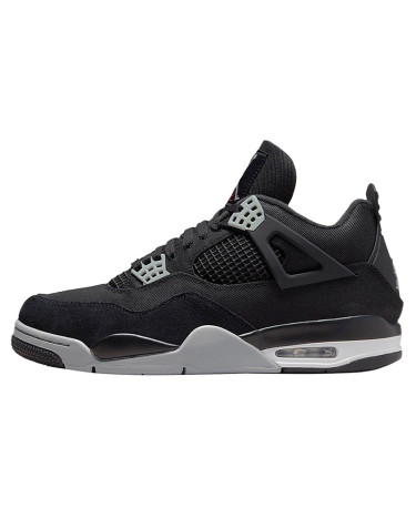 Кросівки Jordan 4 Retro Black Canvas DH7138-006 Чорний/білий
