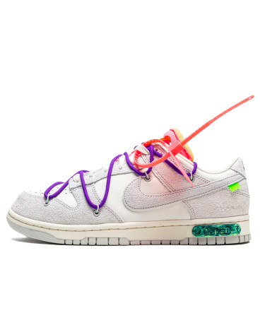 Sneakers Nike Dunk Low Off-White Lot 15 of 50 DJ0950-101 White/gray