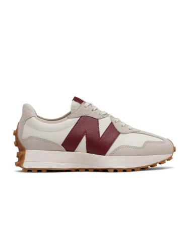 Кросівки New Balance 327 White Dark Red WS327KA Бежевий