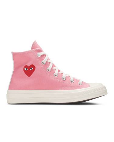 Sneakers Converse x Comme Des Garcons Play Chuck 70 High Pink 168301C Pink