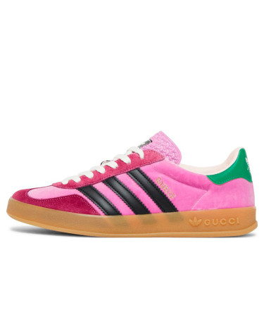 Кросівки Adidas x Gucci Gazelle Pink Velvet 7078649STU05960 Рожевий