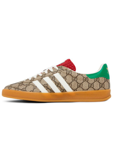 Кроссовки Adidas x Gucci Gazelle Beige GG Monogram IE2262 Бежевый